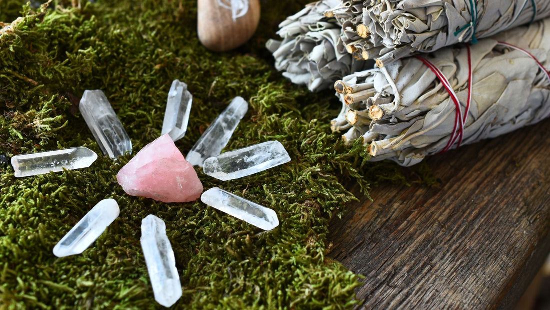 Creating a Rose Quartz Crystal Grid for Love & Healing