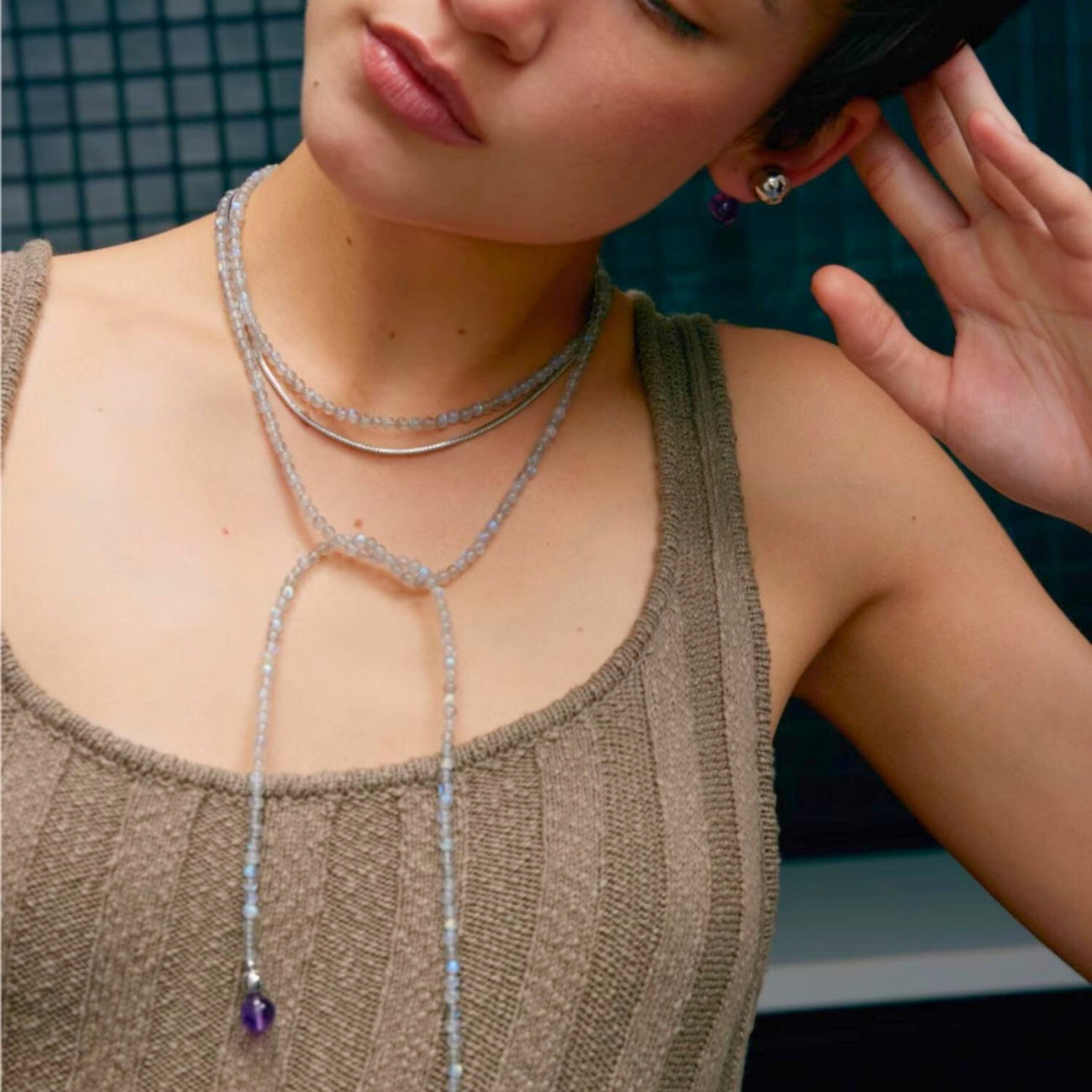 Infinity Halo – Rope Necklace Series