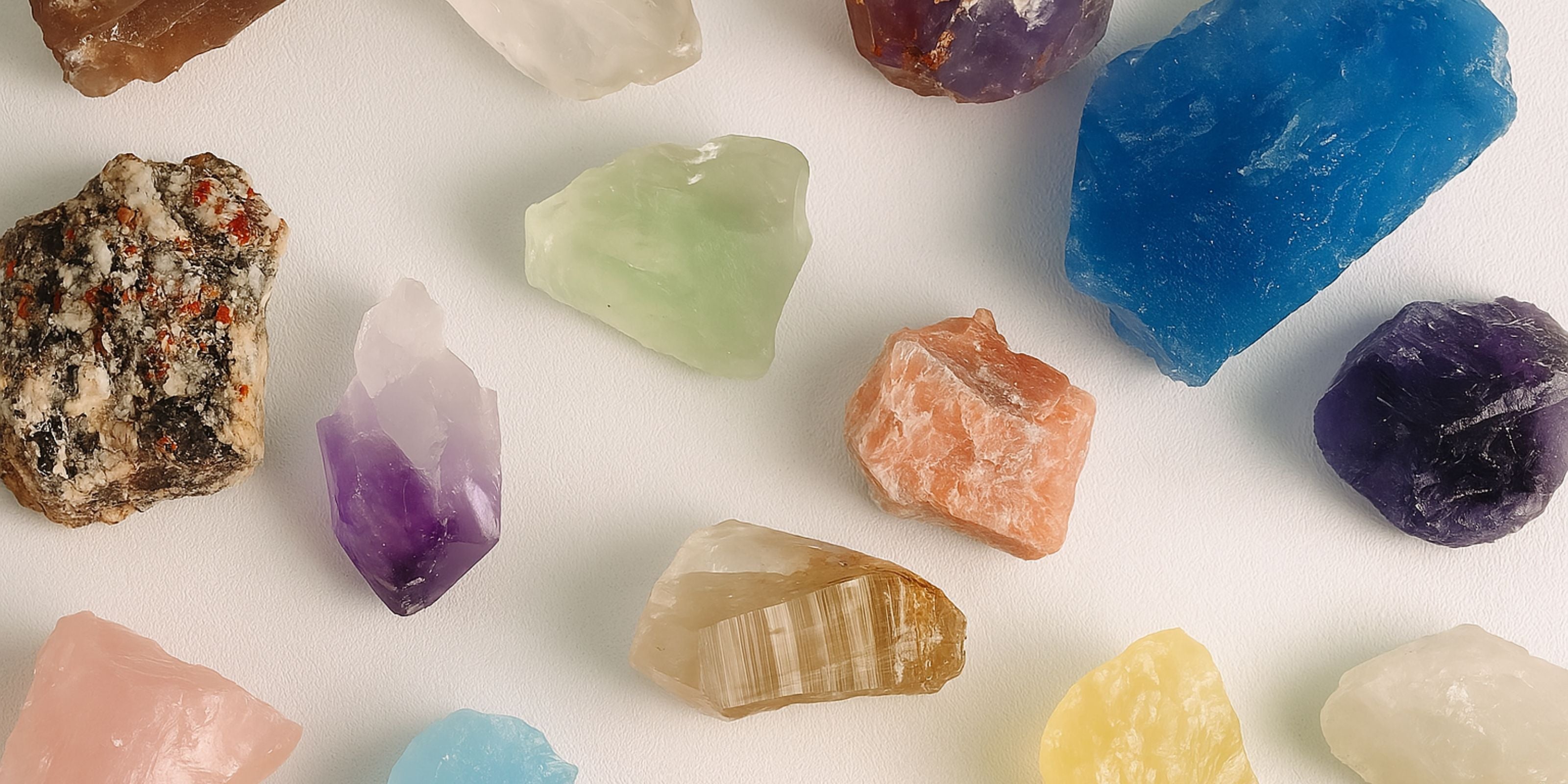 Multi color crystal collection banner