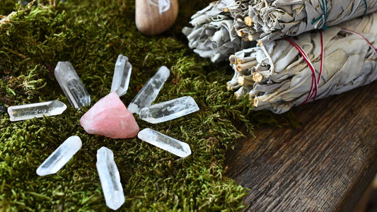 Creating a Rose Quartz Crystal Grid for Love & Healing