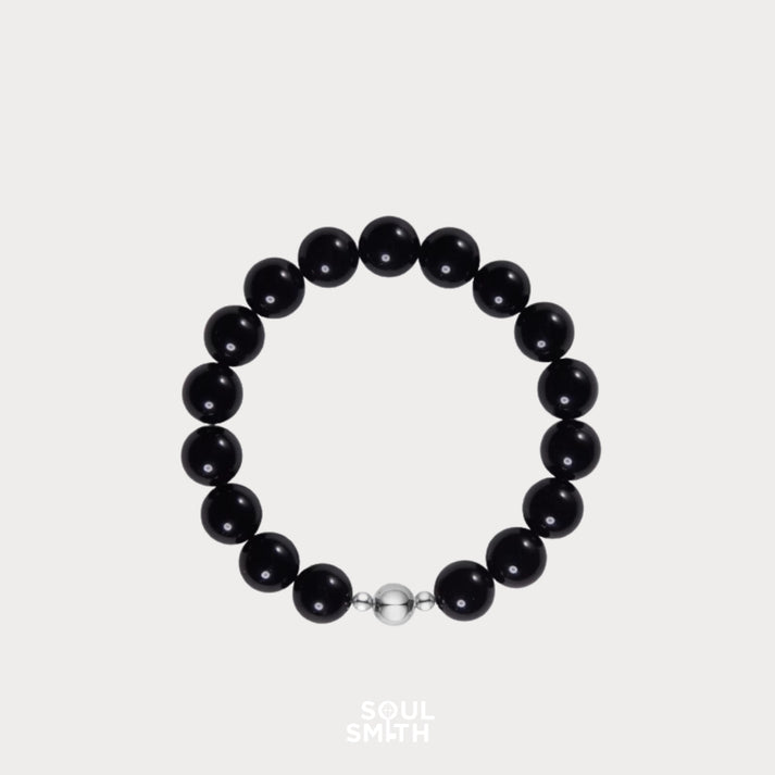 1. Black Onyx Crystal Bracelet – Root Chakra – Shadow Guardian