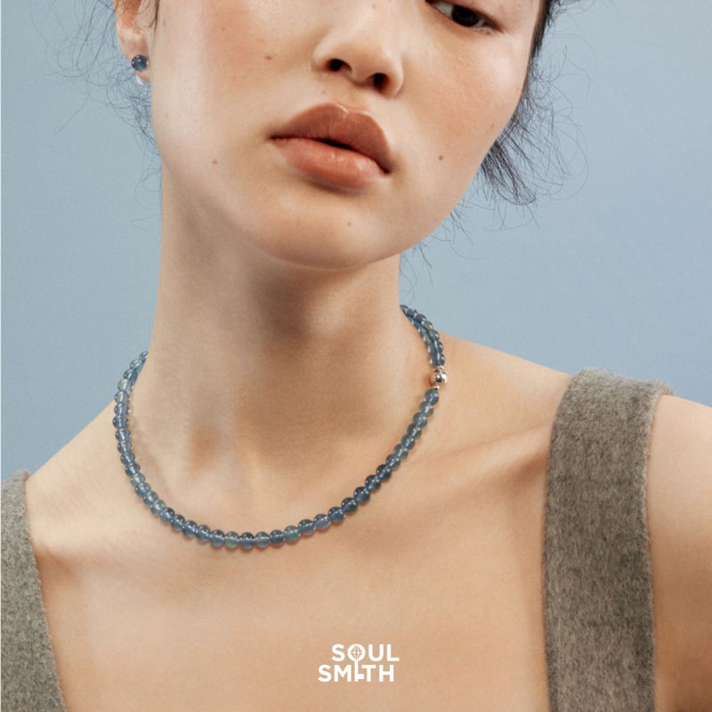 Aquamarine Crystal Necklace – Throat Chakra – Calming Clarity