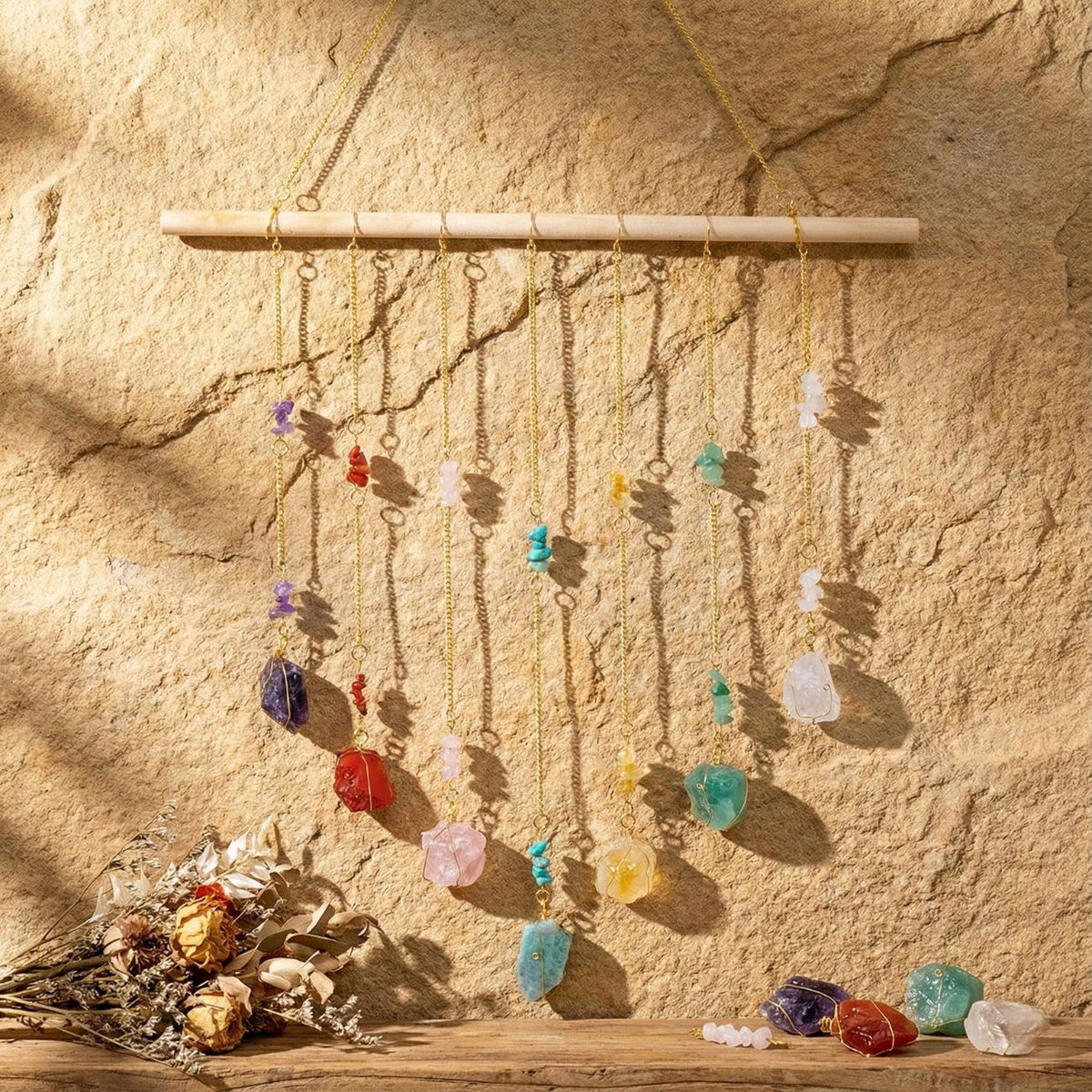 Crystal Dream Catcher Wall Hanging