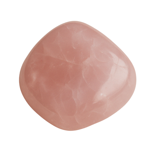 Polished Rose Quartz crystal on transparent background, aligned with the Heart Chakra to enhance love, self-acceptance, and emotional healing.